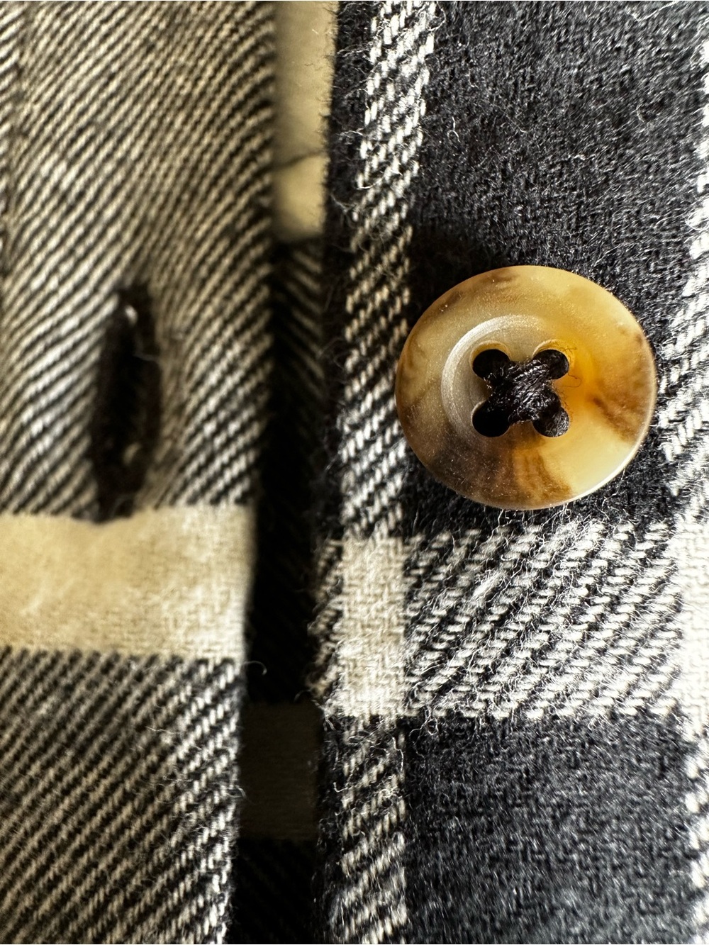 NWT SO Juniors XS Black and White Plaid Shrunken Shirt Hooded - Picture 13 of 16